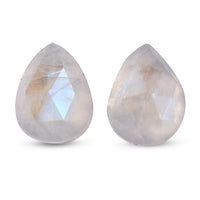 Rainbow Moonstone Set of 2 (Pear 8x6 mm) 2.31 ctw