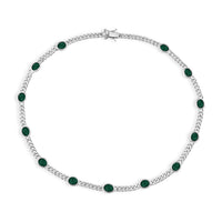 EverTrue Verde Onyx Necklace in Platinum Bond (18 Inches) 19.30 ctw