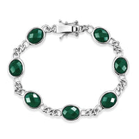 EverTrue Verde Onyx Bracelet in Platinum Bond (7.25 In) 20.20 ctw