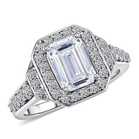 14K White Gold Lab Grown Diamond (VS) Ring (Size 5.0) (5.55 g) 2.75 ctw