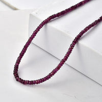 D'Joy Premium Radiant Ember Garnet 76.00 ctw Beaded Necklace in 18K Vermeil Yellow Gold Over Sterling Silver (18-20 Inches)