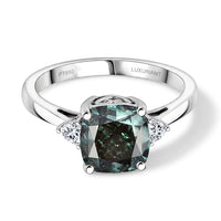 950 Platinum Luxuriant Lab Grown Green Diamond (IR) and Lab Grown Diamond (VS) Ring (Size 6.0) (4.55 g) 2.90 ctw