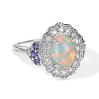 EverTrue Teal Sapphire Ring in 18K YG Plated and Platinum Bond (Size 10.0) 0.70 ctw