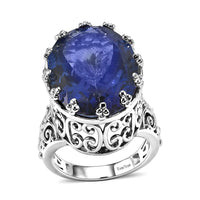 EverTrue Odyssey Tanzanite Quartz 16.15 ctw Ring in Platinum Bond (Size 6.0)