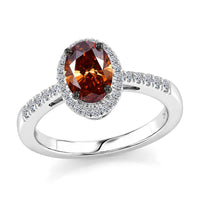 Luxuriant Lab Grown Red and White Diamond (IR) (VS) 1.30 ctw Ring in 10K White Gold (Size 6.0)