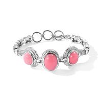 EverTrue Pink Jade (D) 25.20 ctw Bracelet in Stainless Steel (6.50-8.0In)