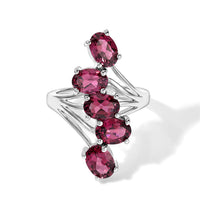 EverTrue Tanzanian Wine Garnet 6.75 ctw Ring in Platinum Bond (Size 10.0)
