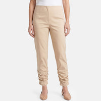 Lina Gabrielle Ecru Techno Pull on Pants-4