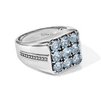 EverTrue Sky Blue Topaz Ring in Stainless Steel (Size 10.0) 3.40 ctw
