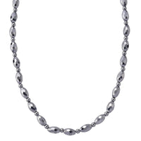 Terahertz 140.00 ctw Beaded Necklace in Stainless Steel 18-20 Inches