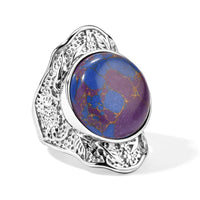 EverTrue African Malachite Solitaire Ring in Stainless Steel (Size 10.0) 26.70 ctw