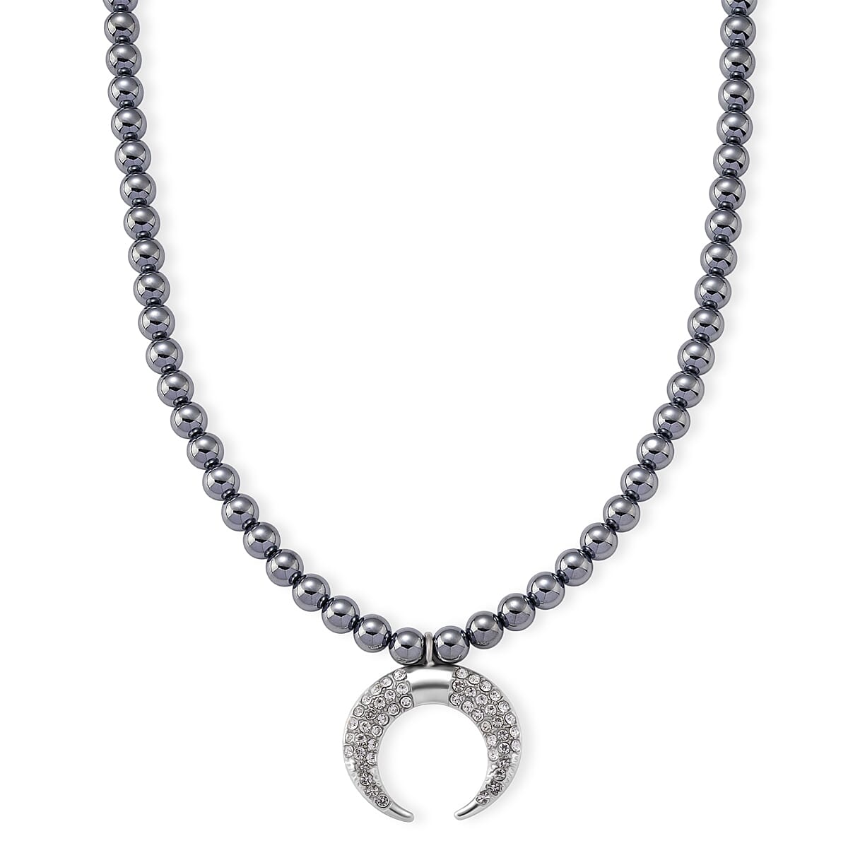 Terahertz, Austrian Crystal Beaded Necklace with Butterfly Charm (18-2