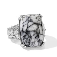 EverTrue Austrian Pinolith Solitaire Ring in Platinum Over Copper (Size 10.0) 15.20 ctw