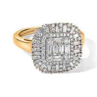 Luxuriant Lab Grown Diamond (G-H,SI) Ring in 18K Vermeil YG Over Sterling Silver (Size 10.0) 1.00 ctw