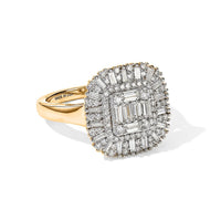 Luxuriant Lab Grown Diamond G-H SI 1.00 ctw Ring 18K Vermeil Yellow Gold Over Sterling Silver (