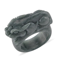 Natural Olmec Jadeite Carved Ring (Size 10.0) 90.00 ctw