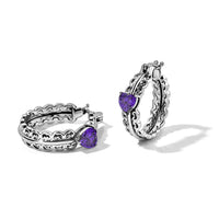EverTrue Simulated Blue Diamond Earrings in Stainless Steel 6.40 ctw