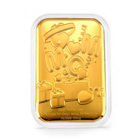 24K Yellow Gold Happy Mother's Day Embossed Sheet (31x45.5mm) 10mg