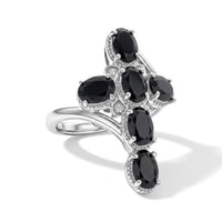 EverTrue Thai Black Spinel 3.75 ctw Ring in Platinum Bond (Size 10.0)