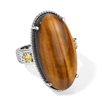 EverTrue Rhodonite, Simulated Orange Diamond Solitaire Ring in Stainless Steel (Size 10.0) 34.15 ctw