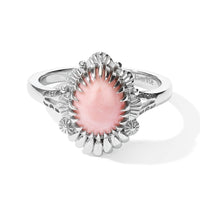 EverTrue Peach Opal 1.25 ctw Ring in Platinum Bond (Size 10)