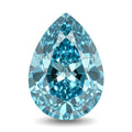AAAA Perito Moreno Cambodian Blue Zircon (Pear Free Size) 6.00 ctw - Sticky add to cart bar