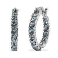 EverTrue Indian Sapphire Swarovski Crystal Earrings Stainless Steel