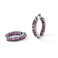 EverTrue Antique Pink Swarovski Crystal Earrings in Stainless Steel