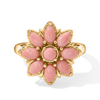 EverTrue Oregon Peach Opal 1.50 ctw Ring in 18K YG Plated (Size 10.0)