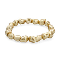 Golden Color Shell Pearl Strach Bracelet (6.5-7 In)