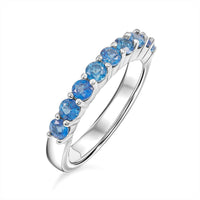 Odyssey Tanzanite Quartz 1.90 ctw Ring in Rhodium Over Sterling Silver (Size 6.0)