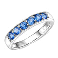 Odyssey Tanzanite Quartz 1.10 ctw Ring in Rhodium Over Sterling Silver (Size 8.0) - Sticky add to cart bar