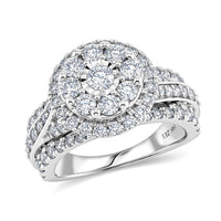 NY Closeout Diamond G SI 2.00 ctw Ring in 14K White Gold (Size 6.0)