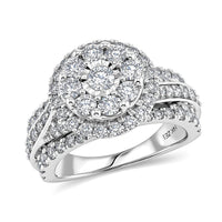 NY Closeout Diamond G SI 2.00 ctw Ring in 14K White Gold (Size 6.5)