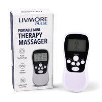 Livmore White Mini Massager (5.71"x2.68"x0.79")