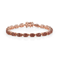D'Joy Premium Tanzanian Natronite Bracelet in 18K Vermeil RG Over Sterling Silver (7.50 In) 19.10 ctw