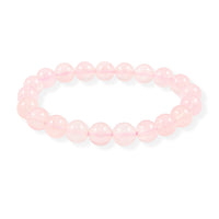 Galilea Rose Quartz Beaded Stretch Bracelet (6.5-7.0In) 116.00 ctw