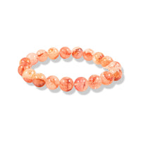 Mozambique Garnet Beaded Stretch Bracelet (6.5-7.0In) 160.00 ctw