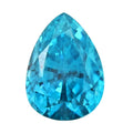 AAAA Cambodian Blue Zircon (Pear Free Size) 5.00 ctw - Sticky add to cart bar
