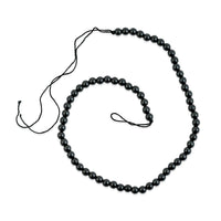 Round Australian Black Tourmaline 158.00 ctw Beaded Necklace 16 Inches