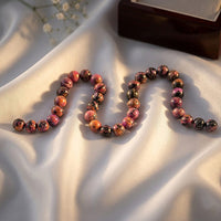 GCS Round Purple Moss Jasper Beaded Strand (16 Inches) 53.20 ctw