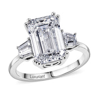 IGI Certified Luxuriant Lab Grown Diamond F VS 5.80 ctw Ring in 14K White Gold (Size 8.0)