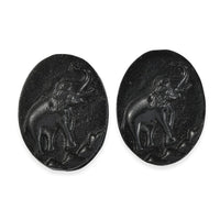 Constituted Silver Shungite Set of 2 (Fancy Free Size) 50.54 ctw