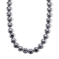 Terahertz Coin Beaded Necklace in Stainless Steel (22-24 Inches) 400.00 ctw