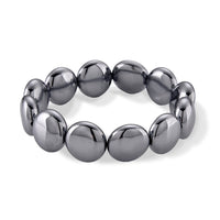 Terahertz Coin Beaded Stretch Bracelet 150.00 ctw