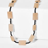 Yellow Aventurine ,  Black Spinel  Stone Necklace 110.00 110.00 ctw