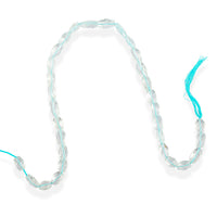 GCS Crytal Oval Aquamarine Beaded Strand (14 Inches) 147.50 ctw