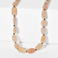 EverTrue Yellow Aventurine, Thai Black Spinel Necklace (18 Inches) in Stainless Steel 115.00 ctw