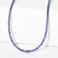 D''Joy Premium Tanzanite Necklace (18 Inches) in Rhodium Over Sterling Silver 40.00 ctw