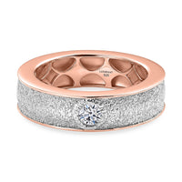 Luxuriant Lab Grown Diamond (G-H, SI) Ring in Rhodium Over Sterling Silver (Size 5.5) 0.20 ctw